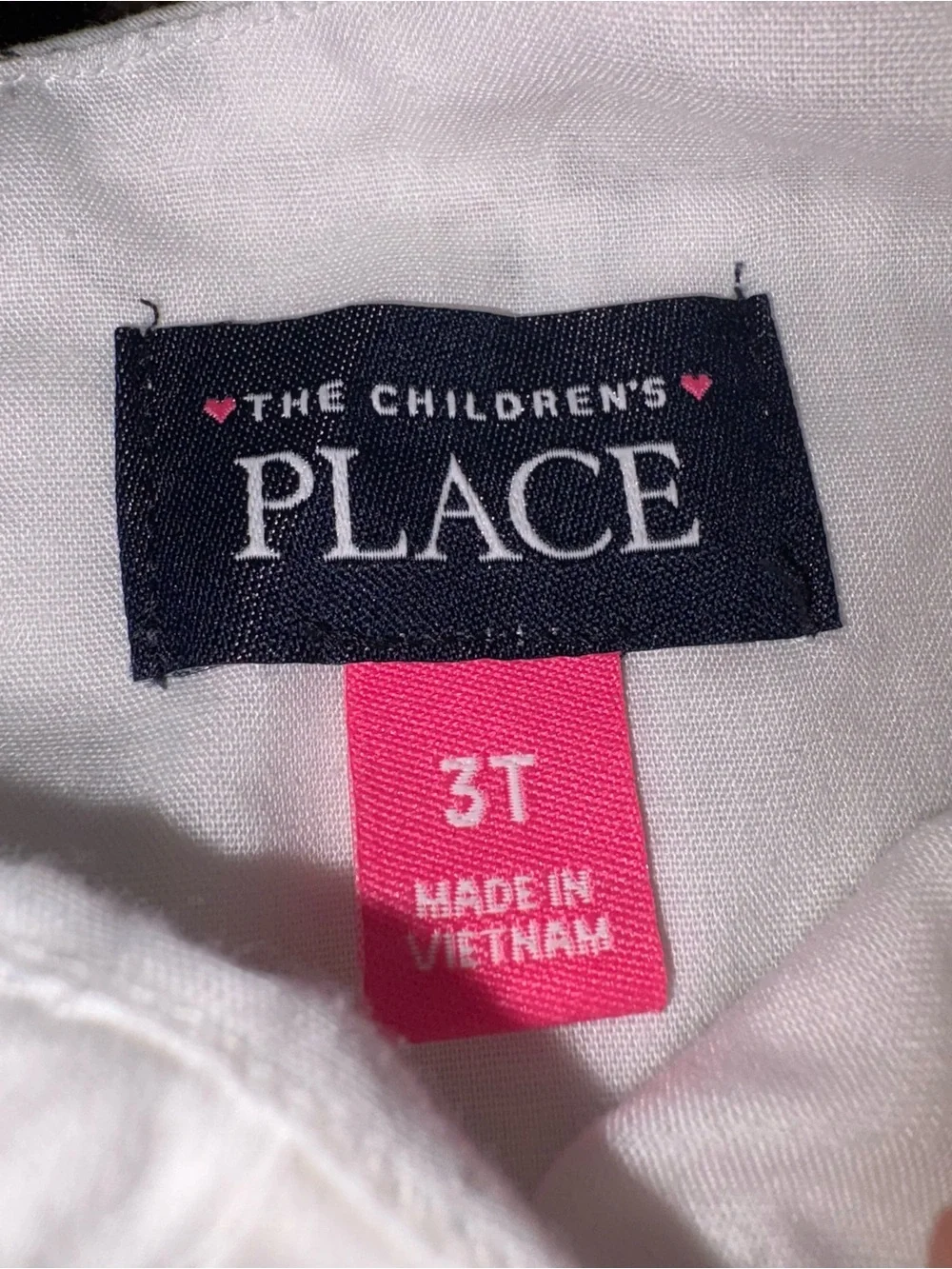 The Children's Place White Ballet Print Dress with Pink Flower 3T